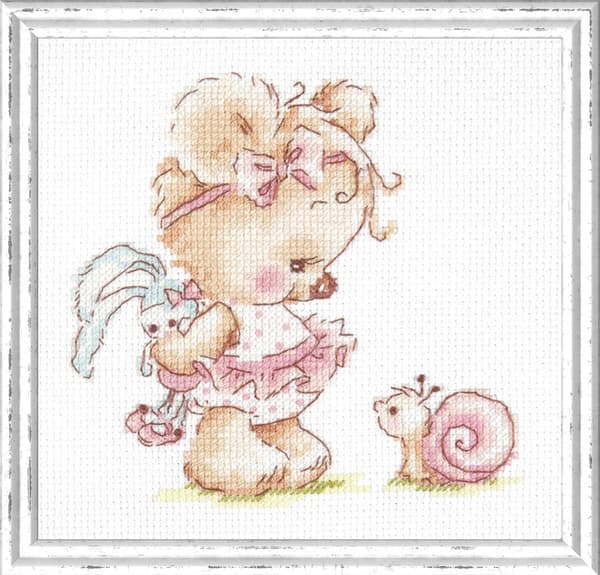 Broderikit Magic Needle "Jeg er din ven!" 13x13 cm