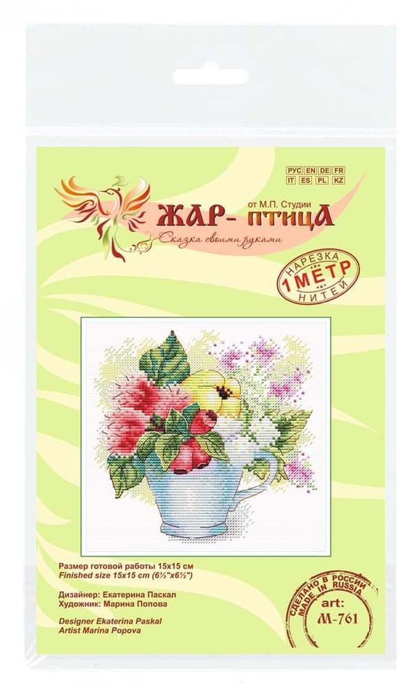 Broderikit MP Studia "Sommerblanding" 15x15cm