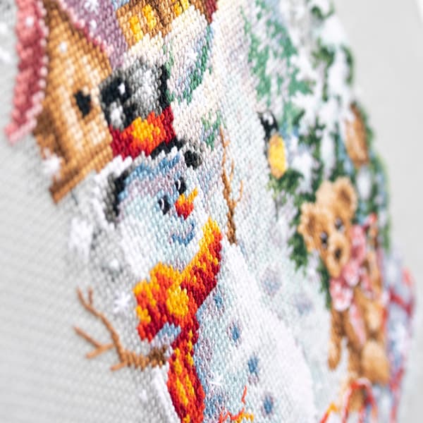 Broderikit Magic Needle "Vinterhøjtid" 17x27 cm