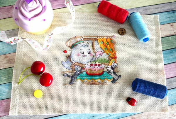 Broderisett MP Studia "Søt helg" 10x10 cm