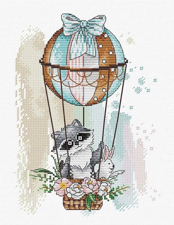 Broderikit MP Studia "På den farverige horisont" 18x22 cm