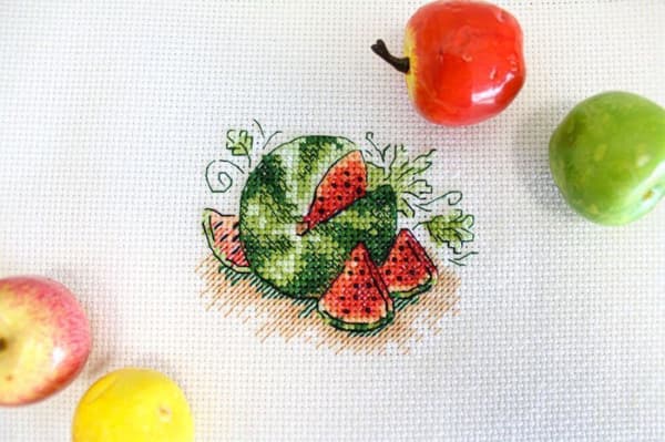 Broderikit MP Studia "Sukkervandmelon" 8x7 cm