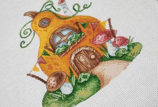 Broderikit Oven "Pumpa" 15x19 cm