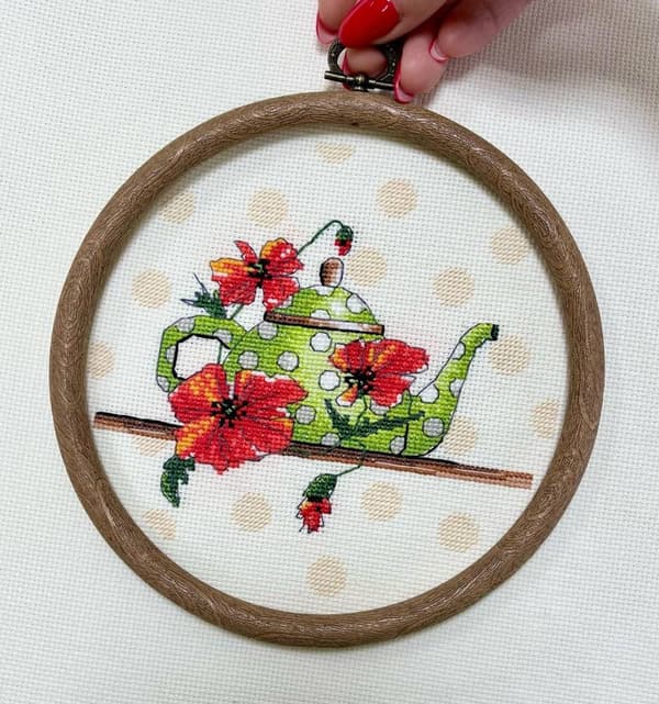 Broderikit Oven "Te-miniature" 15x15 cm