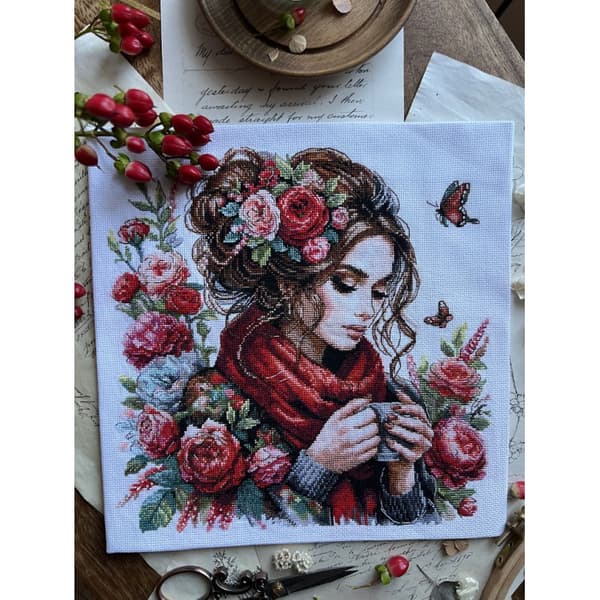 Broderikit Andriana "Harmoni" 24x24 cm
