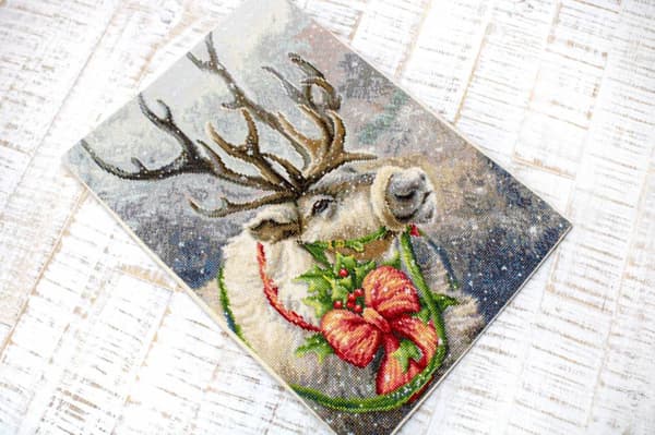 Broderikit Luca-S B598 - "Julehjort" 21x30 cm