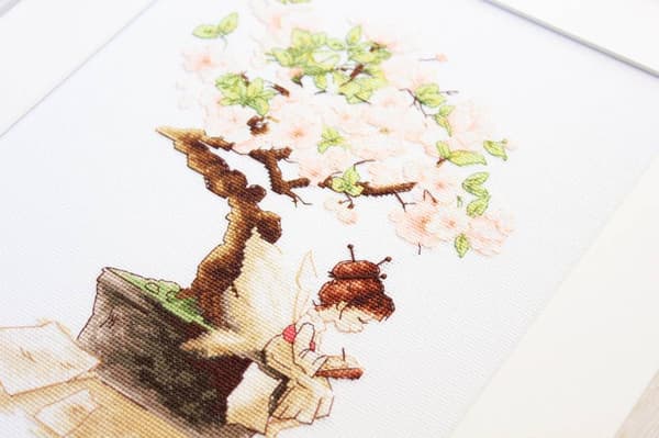 Broderikit Luca-S B1114 - "Sakura" 18x25,5 cm