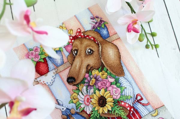 Broderisett MP Studia "Blomsterdekoratør" 21x30 cm