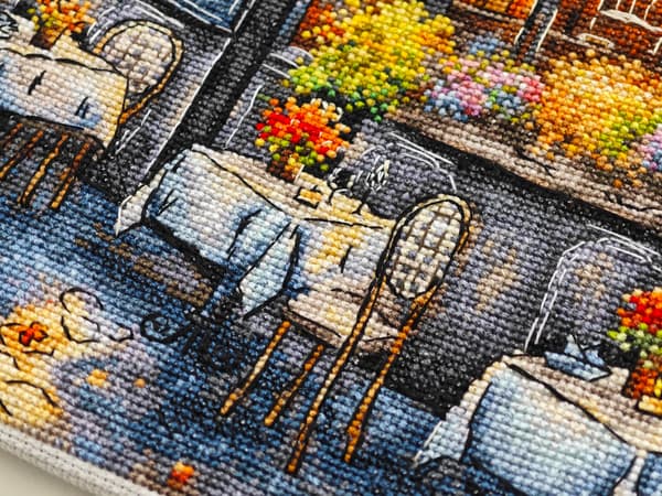 Broderikit AVA "Höstkaffe" 29x29 cm