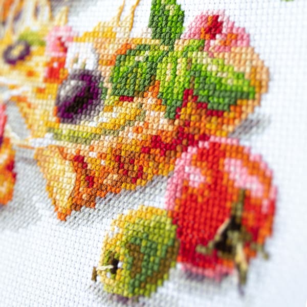 Ristipistopakkaus Magic Needle "Pizza" 23x27 cm