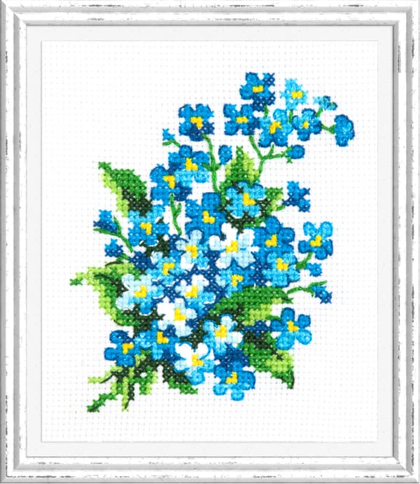 Broderikit Magic Needle "Forglemmigej" 10x11 cm