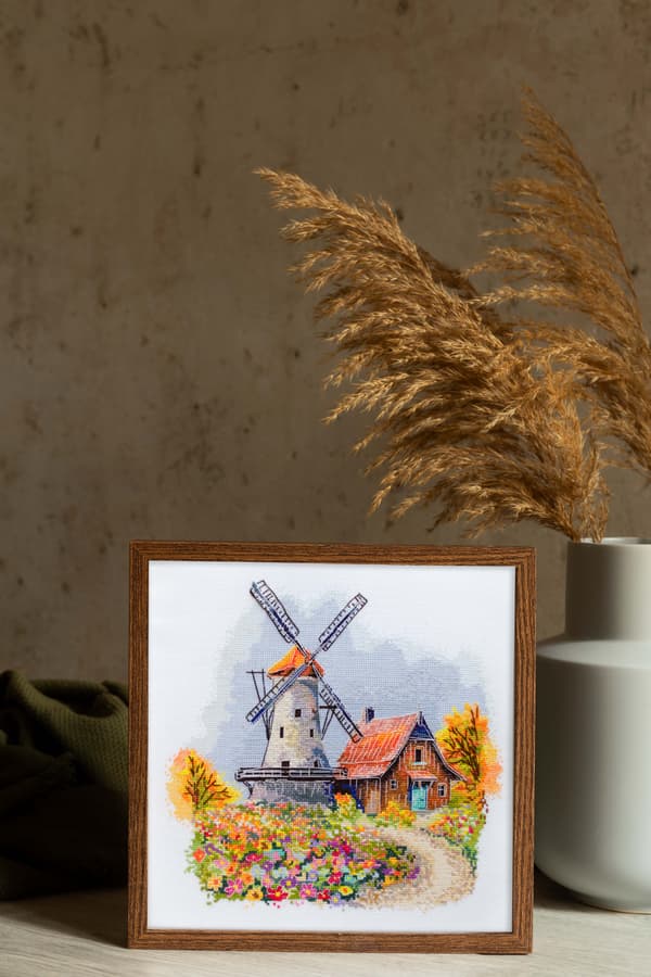 Broderisett Abris Art "Høstvindens melodi" 23x21 cm