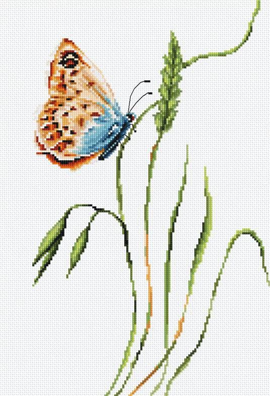 Broderikit Luca-S B2244 - "Duft af forår" 17.5x28.5 cm