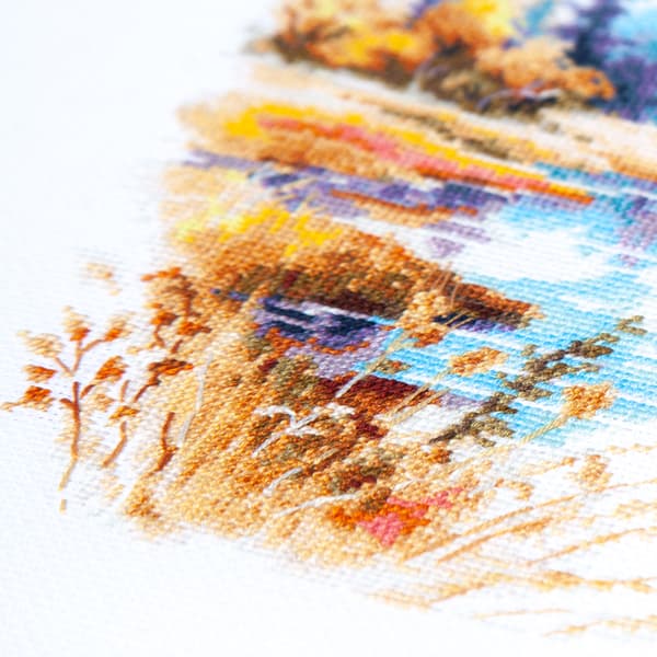 Broderikit Magic Needle "Stilhed og svalhed" 26x23 cm
