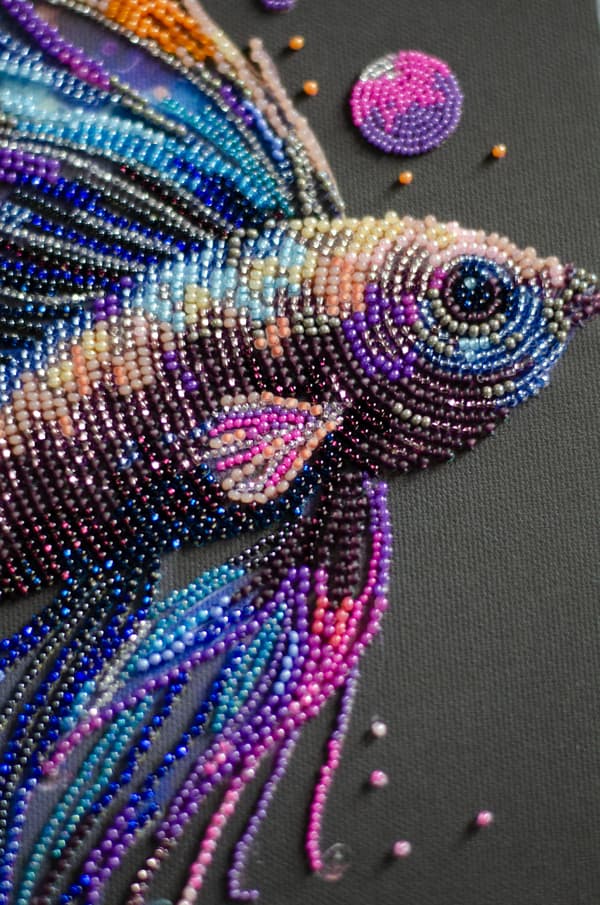 Perlebroderi Abris Art "Farvesval" 21x36cm