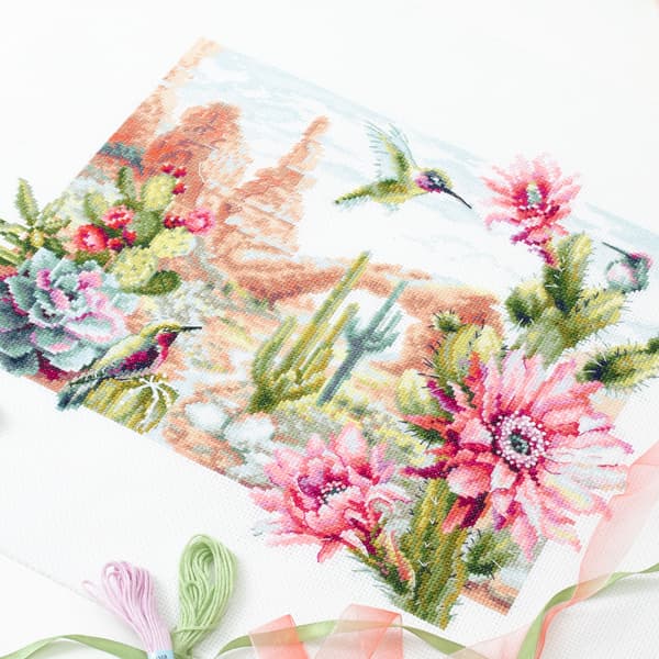 Broderikit Magic Needle "Vilde vestenblomster" 34x26 cm