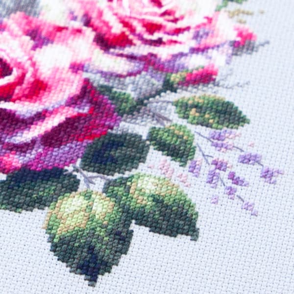 Broderisett Magic Needle "Lykkelig hage" 22x26 cm