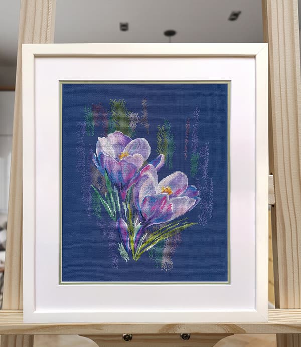 Broderikit Oven "Krokus" 19x25 cm