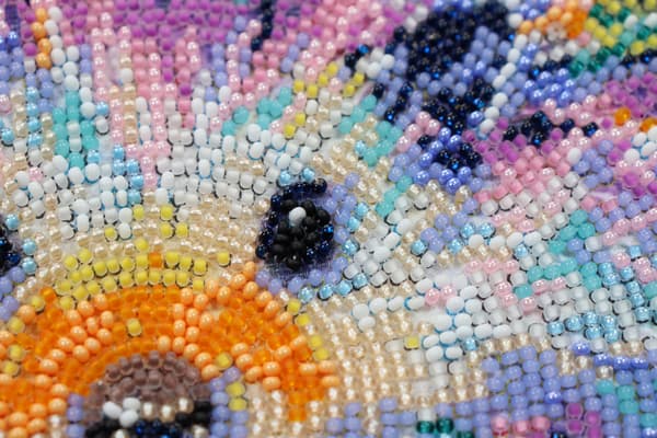 Perlebroderi Abris Art "Pindsvin" 20x20 cm