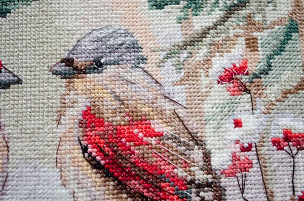 Broderikit Abris Art "Snak om vinteren" 25x25cm