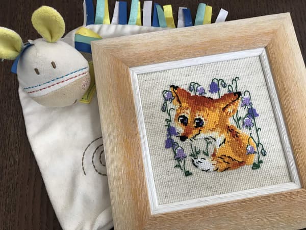 Broderikit Riolis "Lille ræv" 13x13 cm