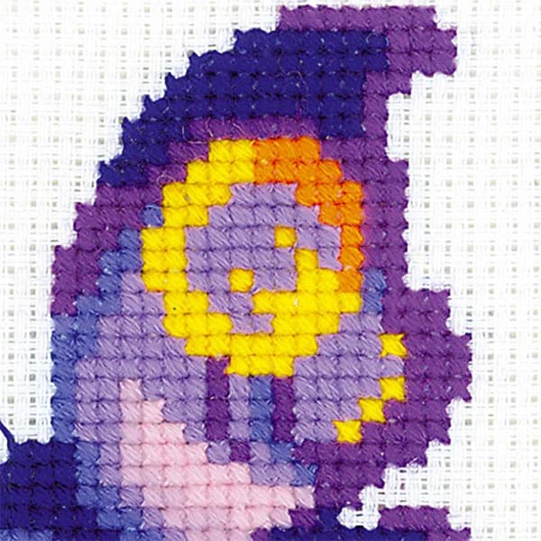 Broderikit Riolis "Ametist­sommerfugl" 13x13 cm