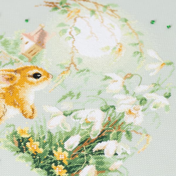 Broderikit Magic Needle "Englehistorier. Kanin" 26 x 26 cm