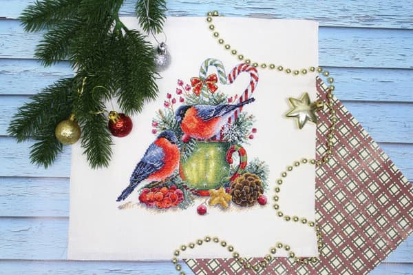 Broderikit MP Studia "Vintersnak" 19x19 cm