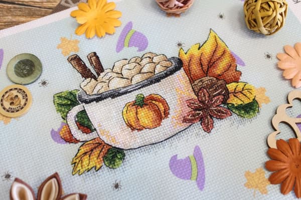 Broderikit MP Studia "Pumpalatte" 15x11 cm