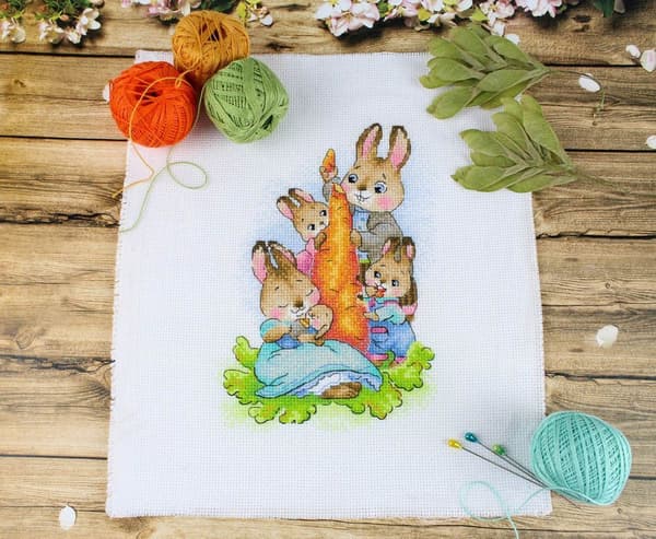 Broderikit MP Studia "På picnic" 20x14cm