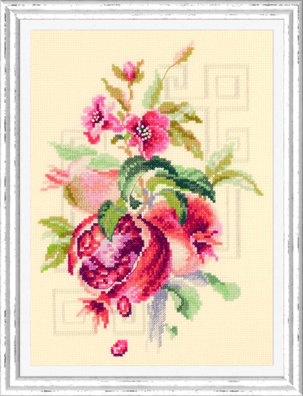 Broderikit Magic Needle "Granatäpple" 18x25 cm