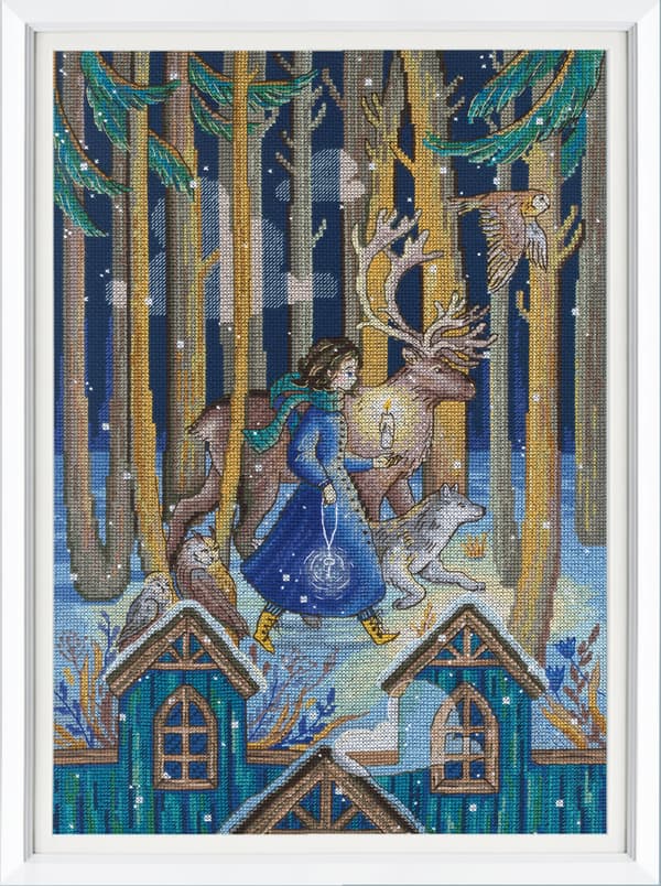 Broderikit RTO "Lys og nøgle" 28.5x40.5