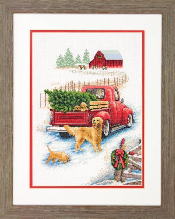 Broderikit Dimensions "Vintertur" 25.4x35.5 cm