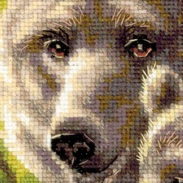 Broderikit Riolis "Bjørn med unge" 22x38 cm