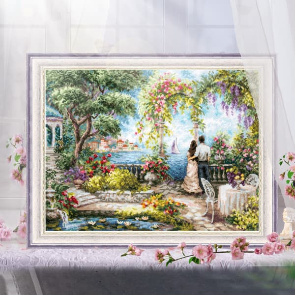 Broderikit Magic Needle "Romantisk fortælling" 41x31 cm