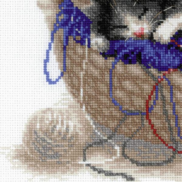 Broderikit Riolis "Killinger i kurv" 30x24 cm