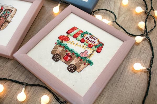 Broderikit LetiStitch L8001 - "God weekend" 14x8 cm