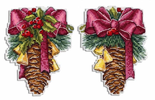 Broderikit plastic canvas MP Studia "Julkon" 10x13 cm