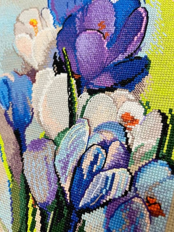 Broderikit Oven "De synger for dig" 21x30 cm