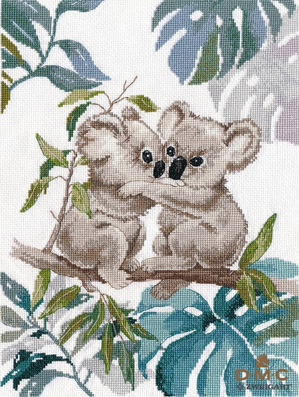 Broderikit Oven "Koalaer" 22x30 cm