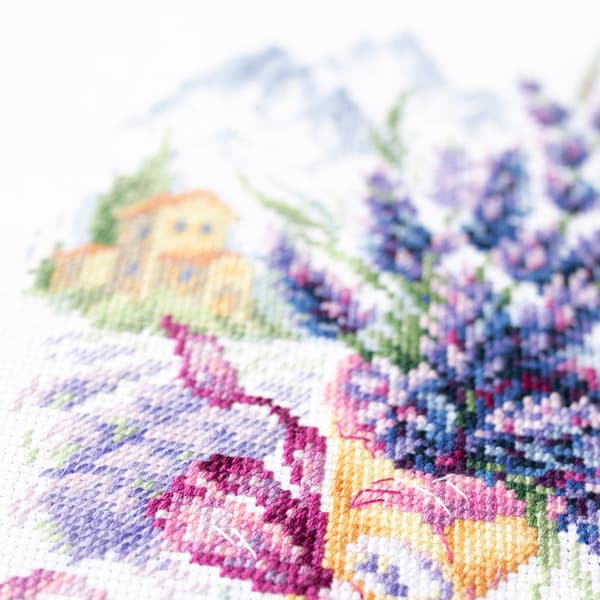 Broderikit Magic Needle "Bergslavendel" 15x21 cm