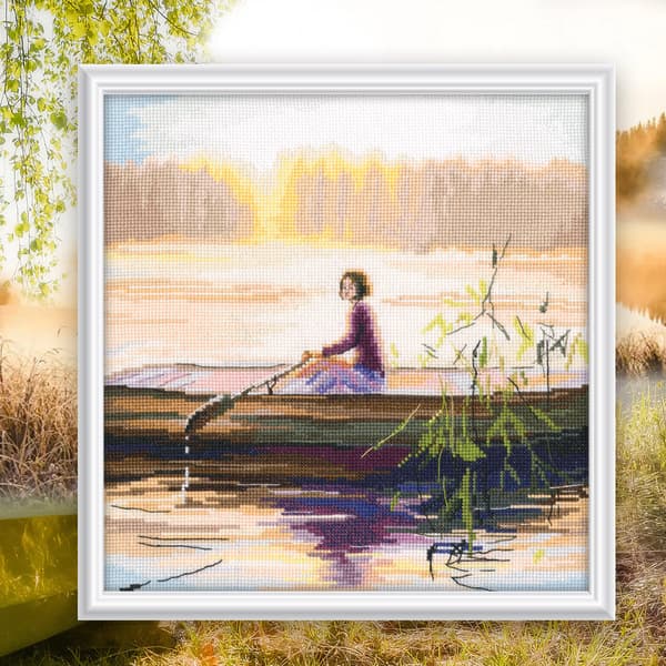 Broderisett RTO "Morgonlys" 22.5x23 cm