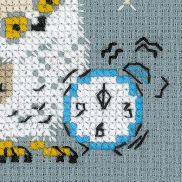 Broderikit Riolis "Vækkeur" 9x9 cm