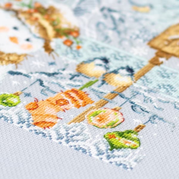 Broderikit Magic Needle "Hej, vinter!" 26x26 cm