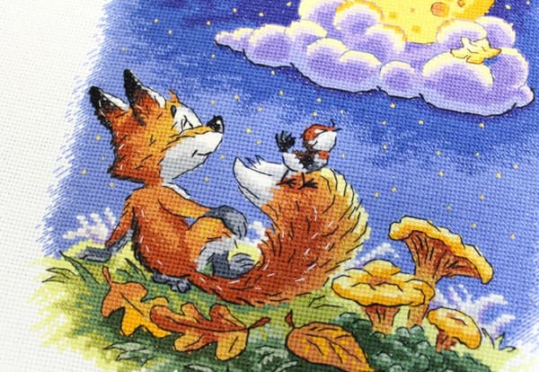 Broderikit MP Studia "Nattlige samtaler" 20x24 cm
