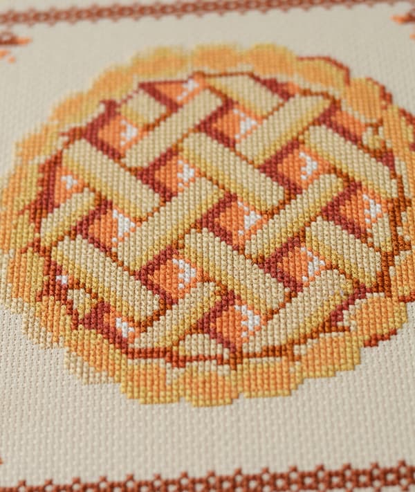Broderikit Abris Art "Æbletærte" 35x35cm