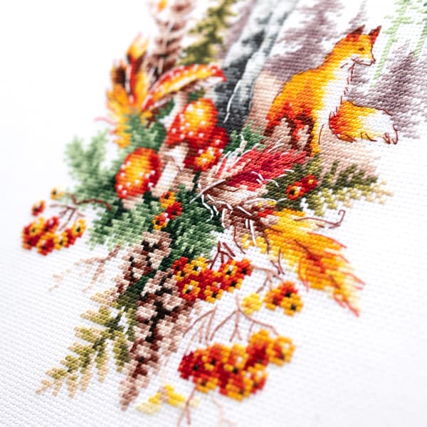 Broderisett Magic Needle "Høstskogens ånd" 17x27 cm