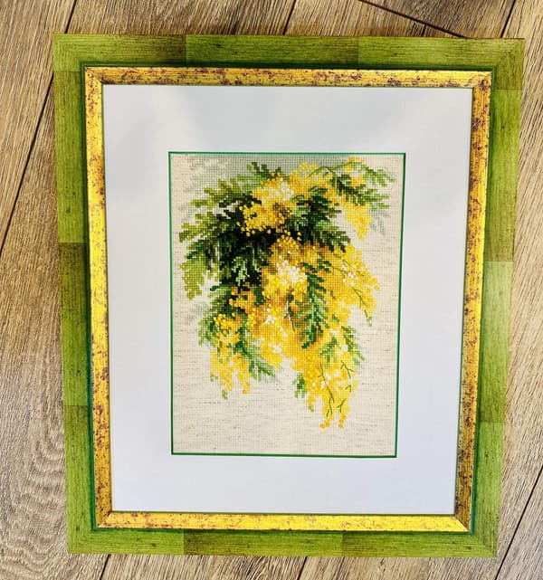 Broderikit Riolis "Mimosa" 18x24 cm