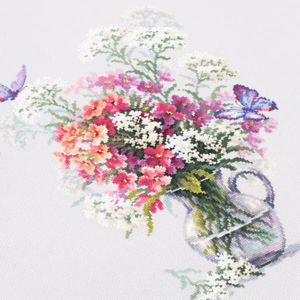 Broderikit Magic Needle "Phlox og røllike" 24x33 cm