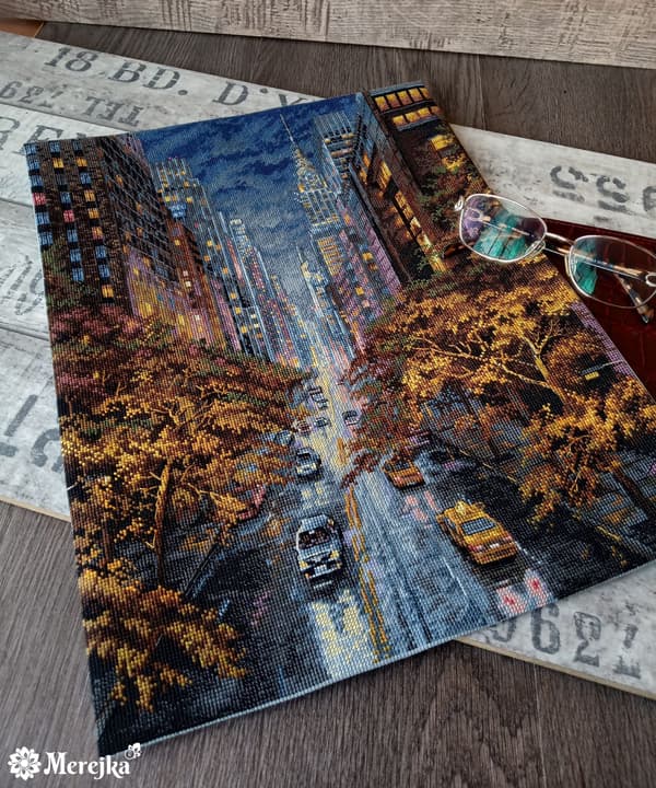 Broderikit Merejka K-172 - "Efterårsaura" 31x40 cm